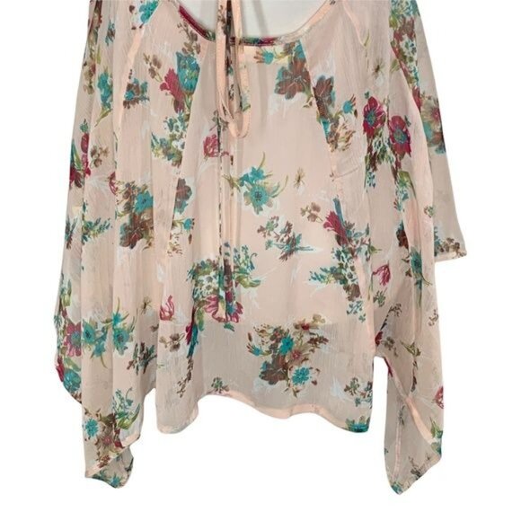 Steve Madden Top Womens Medium Shirt Blouse Sleeveless Tank Floral Boho Cottage - Picture 7 of 12